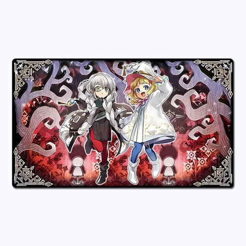 Yugioh playmat white - playmat,