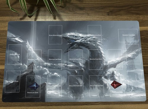 Yugioh playmat blue eyes white - yugioh,